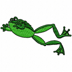 Frogs Embroidery Design 7